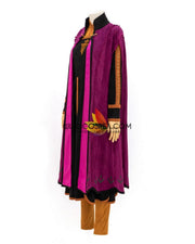 Cosrea Disney No Option Frozen 2 Anna Suede Fabric Cosplay Costume