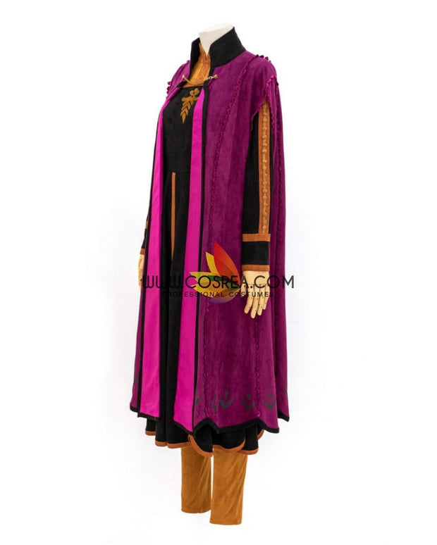 Cosrea Disney No Option Frozen 2 Anna Suede Fabric Cosplay Costume