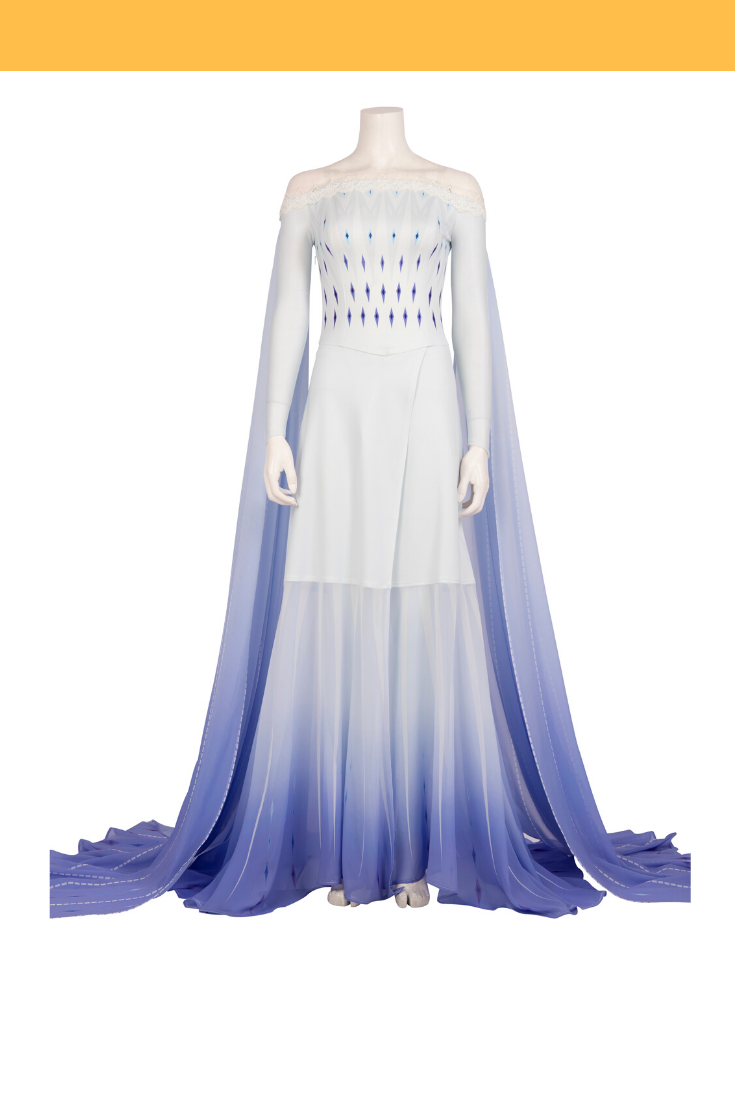 Frozen 2 Elsa Show Yourself Gradient Cosplay Costume