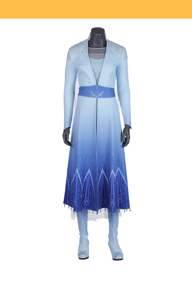 Cosrea Disney No Option Frozen 2 Elsa Gradient With Custom Sizing Option Cosplay Costume