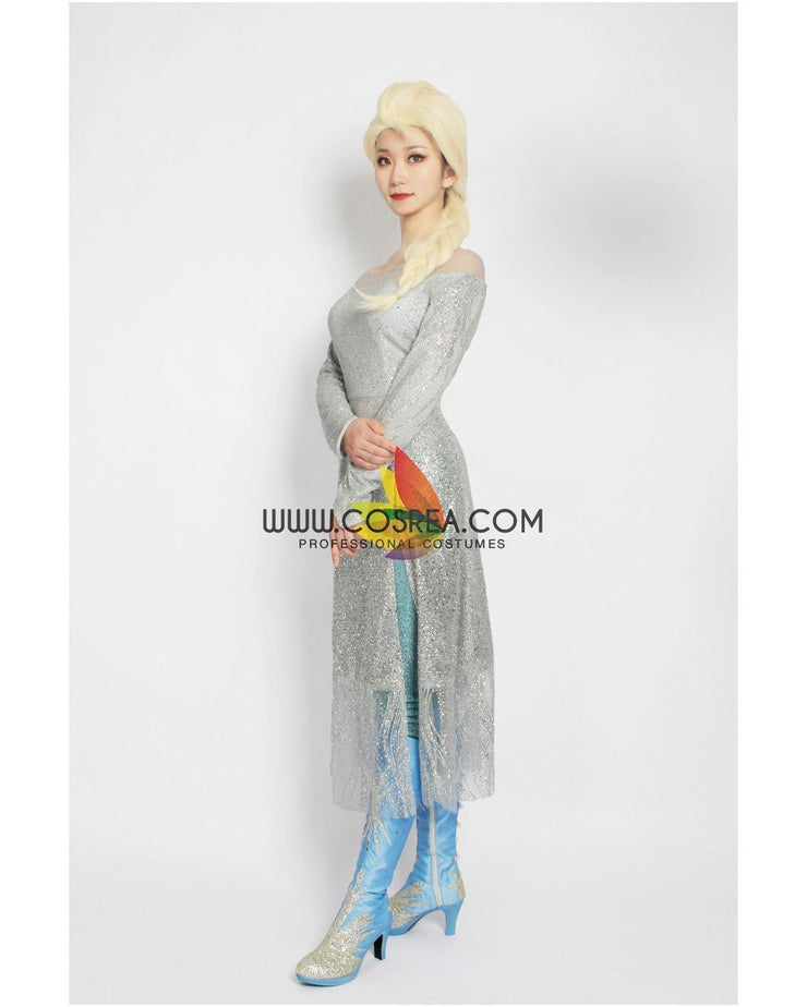 Cosrea Disney No Option Frozen 2 Elsa High Detail Gradient Embroidered Cosplay Costume