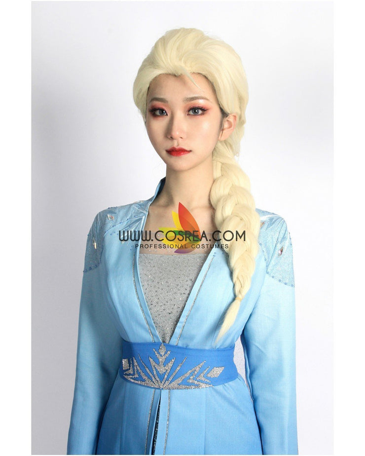 Cosrea Disney No Option Frozen 2 Elsa High Detail Gradient Embroidered Cosplay Costume