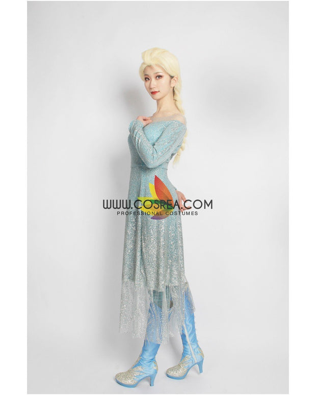Cosrea Disney No Option Frozen 2 Elsa High Detail Gradient Embroidered Cosplay Costume