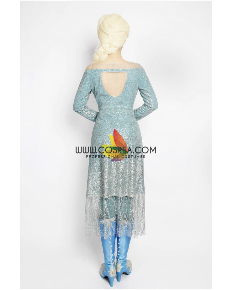 Cosrea Disney No Option Frozen 2 Elsa High Detail Gradient Embroidered Cosplay Costume