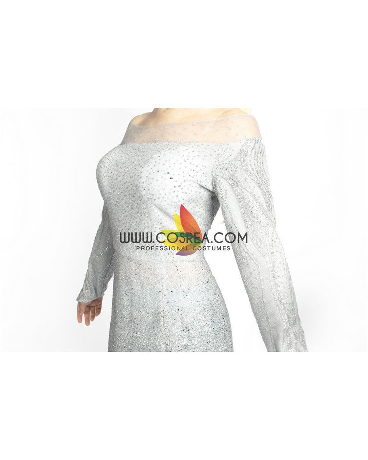 Cosrea Disney No Option Frozen 2 Elsa High Detail Gradient Embroidered Cosplay Costume