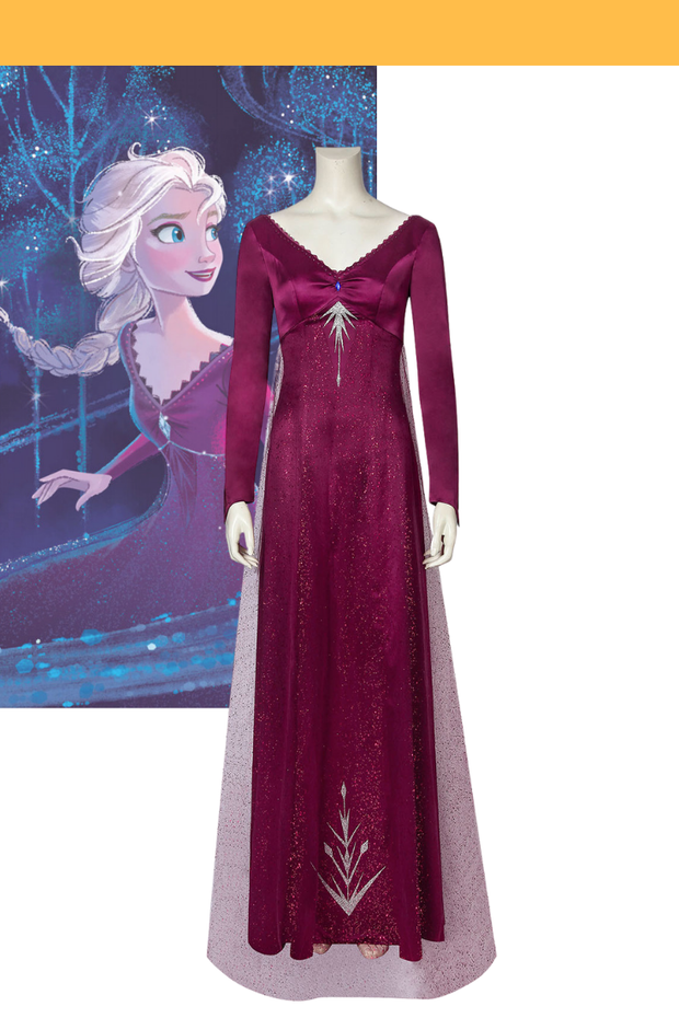 Cosrea Disney No Option Frozen 2 Elsa Into The Unknown Cosplay Costume