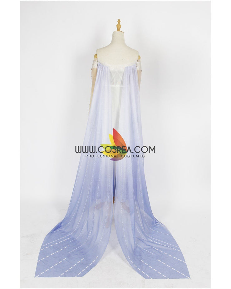 Frozen 2 Elsa Show Yourself Gradient Chiffon Cosplay Costume
