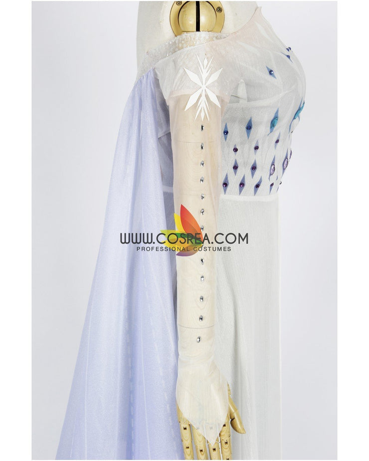 Frozen 2 Elsa Show Yourself Gradient Chiffon Cosplay Costume