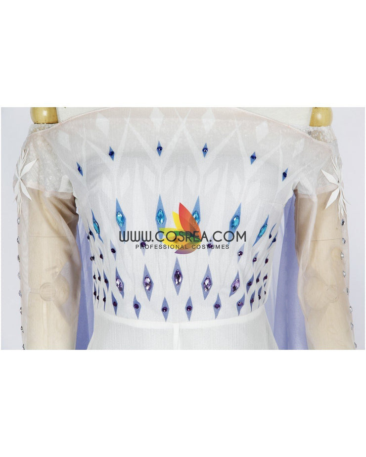 Frozen 2 Elsa Show Yourself Gradient Chiffon Cosplay Costume
