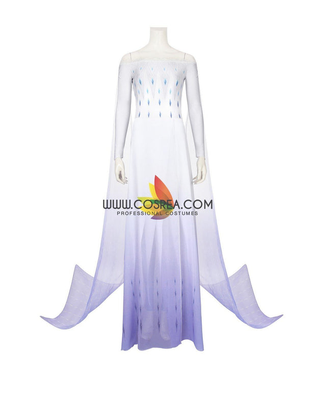 Cosrea Disney No Option Frozen 2 Elsa Show Yourself Gradient Lilac Purple Cosplay Costume