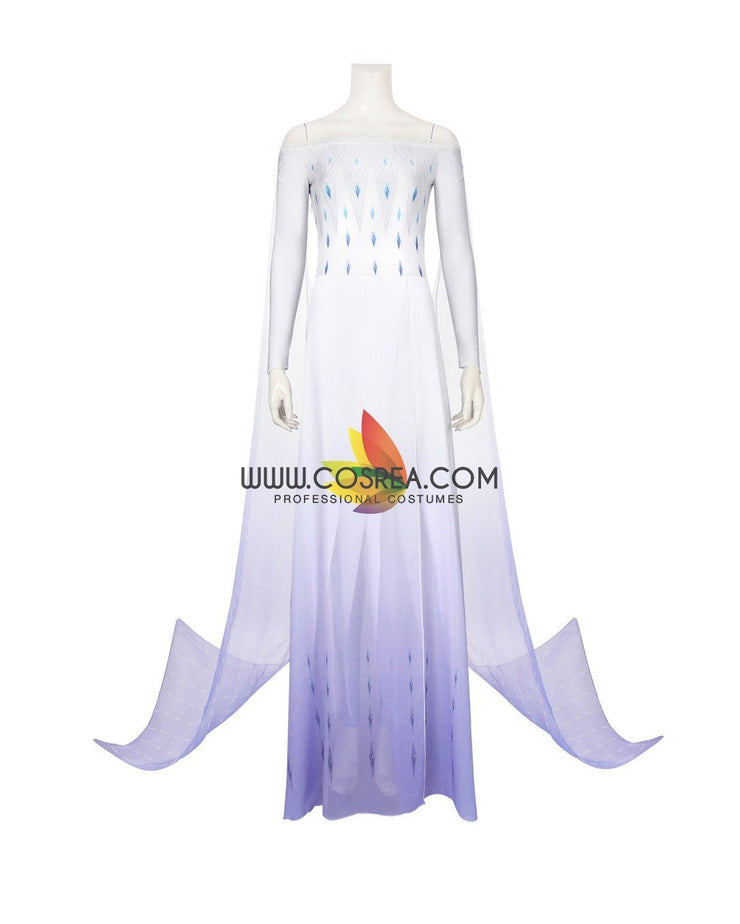 Cosrea Disney No Option Frozen 2 Elsa Show Yourself Gradient Lilac Purple Cosplay Costume
