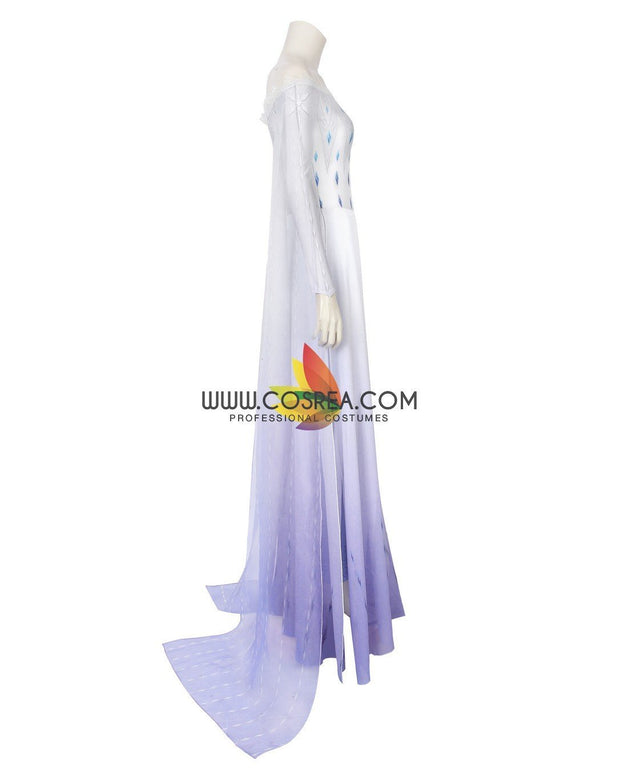 Cosrea Disney No Option Frozen 2 Elsa Show Yourself Gradient Lilac Purple Cosplay Costume