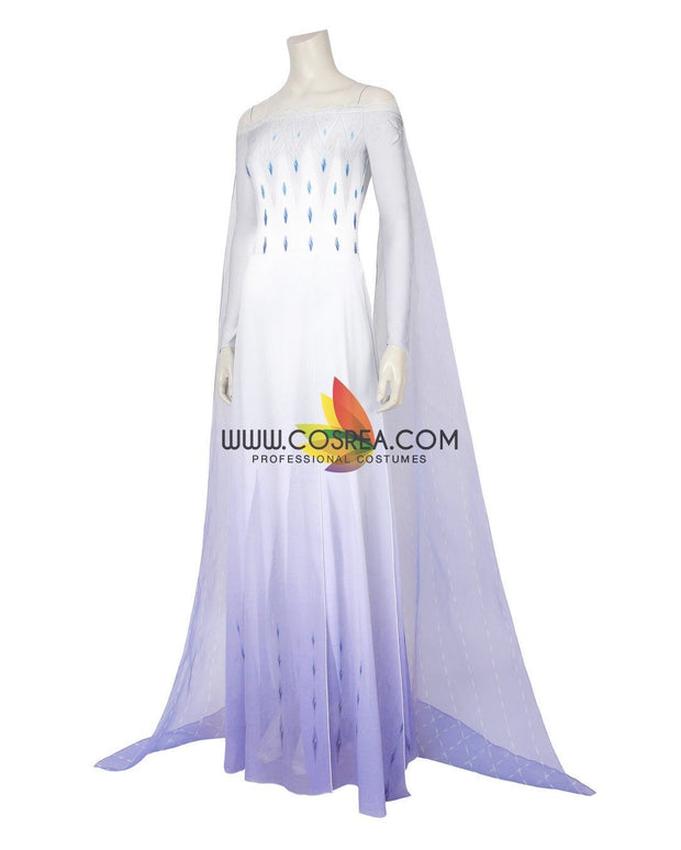 Cosrea Disney No Option Frozen 2 Elsa Show Yourself Gradient Lilac Purple Cosplay Costume
