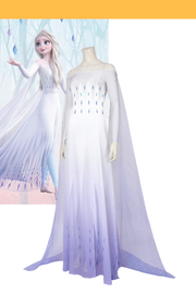 Cosrea Disney No Option Frozen 2 Elsa Show Yourself Gradient Lilac Purple Cosplay Costume