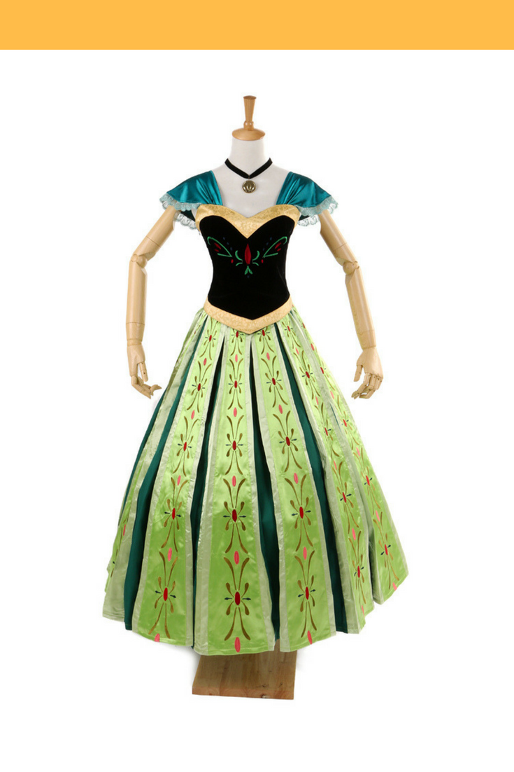 Frozen Anna Coronation Classic Cosplay Costume