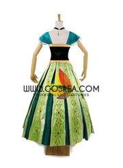 Cosrea Disney No Option Frozen Anna Coronation Classic Cosplay Costume