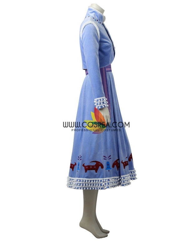 Frozen Olaf's Adventure Anna Velvet Cosplay Costume