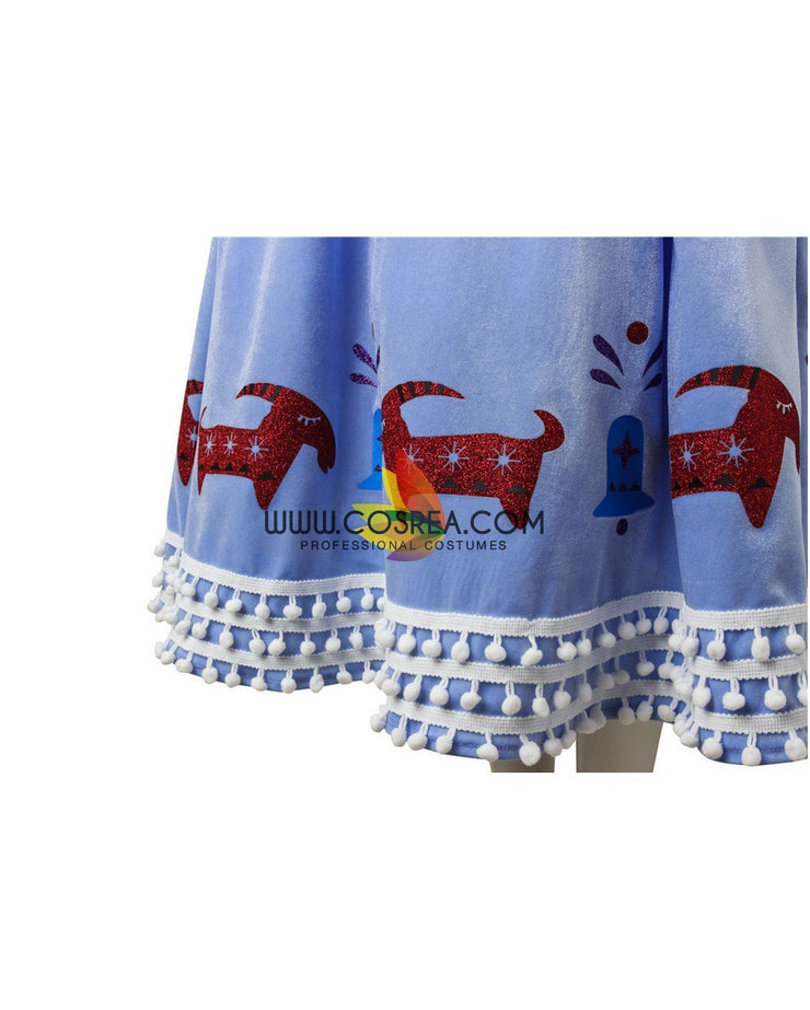 Frozen Olaf's Adventure Anna Velvet Cosplay Costume