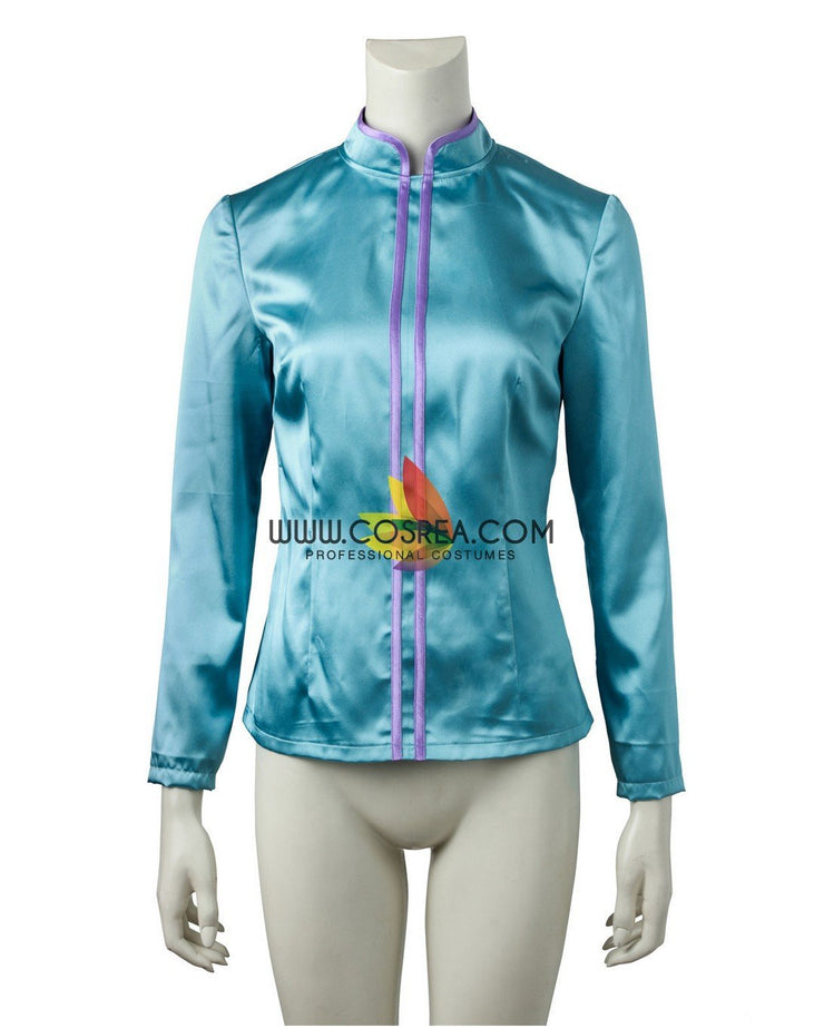 Frozen Olaf's Adventure Anna Velvet Cosplay Costume