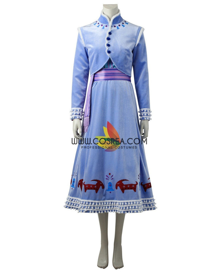 Frozen Olaf's Adventure Anna Velvet Cosplay Costume