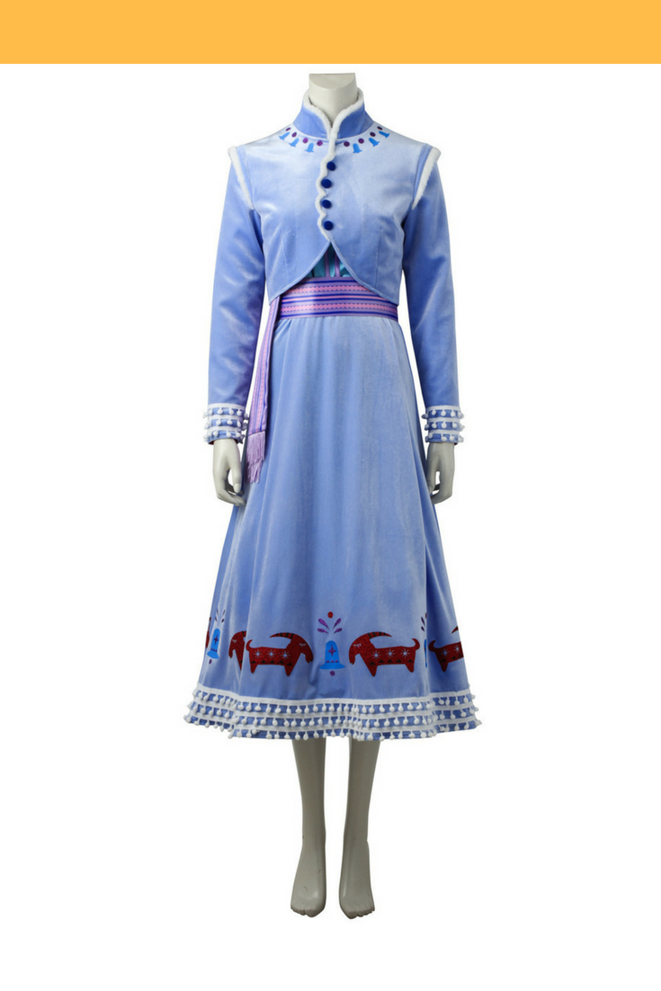 Cosrea Disney No Option Frozen Olaf's Adventure Anna Velvet Cosplay Costume