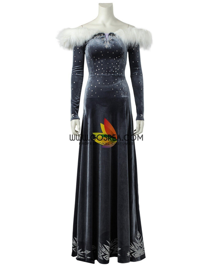 Frozen Olaf's Adventure Elsa Velvet Cosplay Costume