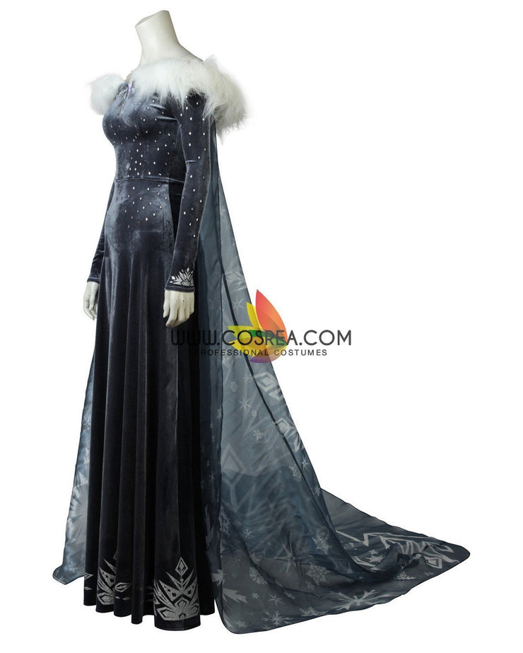 Frozen Olaf's Adventure Elsa Velvet Cosplay Costume