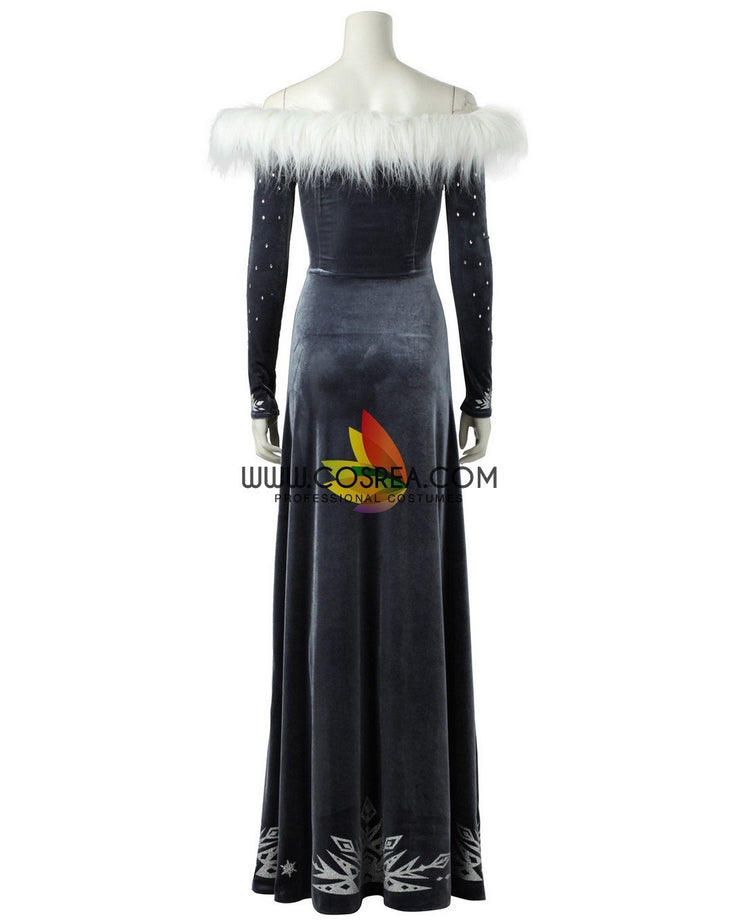 Frozen Olaf's Adventure Elsa Velvet Cosplay Costume