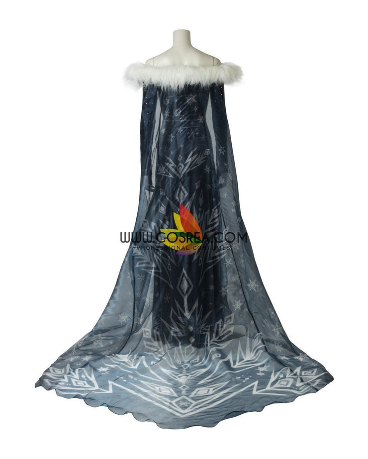 Frozen Olaf's Adventure Elsa Velvet Cosplay Costume