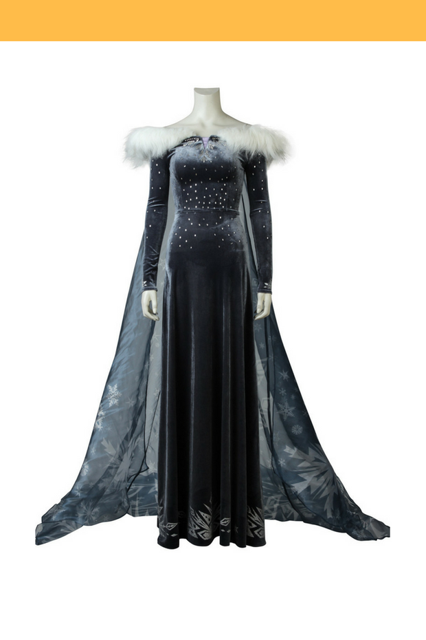 Cosrea Disney No Option Frozen Olaf's Adventure Elsa Velvet Cosplay Costume
