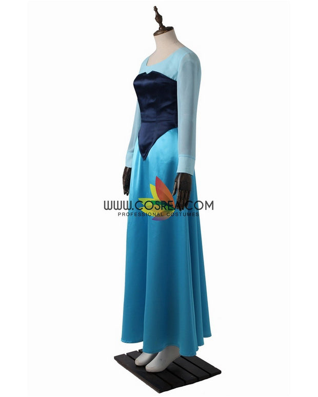 Princess Airle Kiss The Girl Satin Chiffon Little Mermaid Cosplay Costume