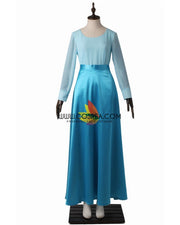 Princess Airle Kiss The Girl Satin Chiffon Little Mermaid Cosplay Costume