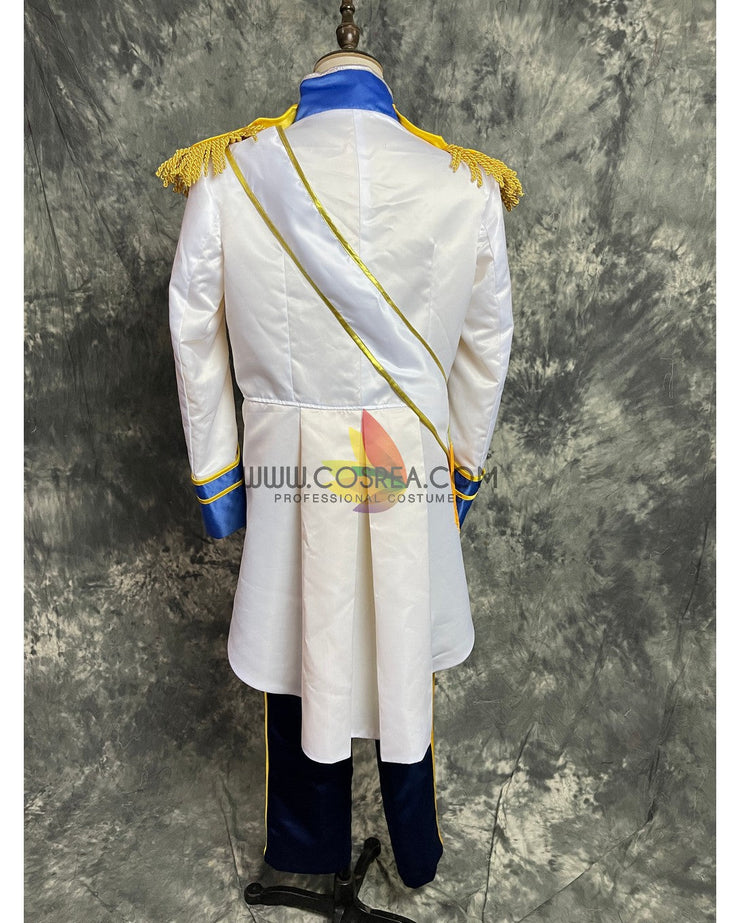 Cosrea Disney No Option Little Mermaid Prince Eric Satin Version Cosplay Costume