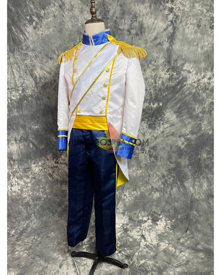 Cosrea Disney No Option Little Mermaid Prince Eric Satin Version Cosplay Costume