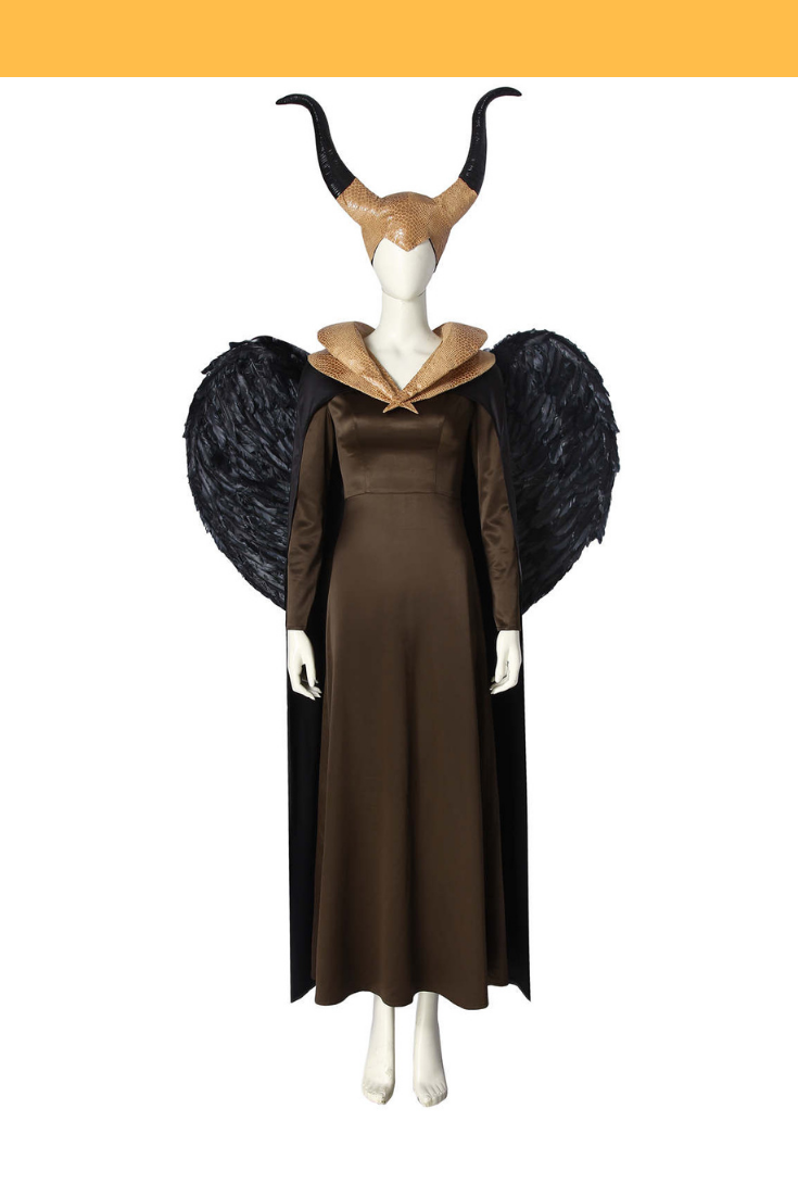 blue dress for baby girl Maleficent 2 Bronze Winged Cosplay Costume with Wings