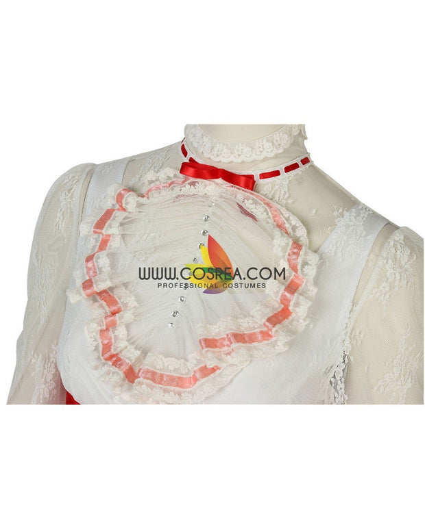 Mary Poppins Classic Floral Lace Cosplay Costume