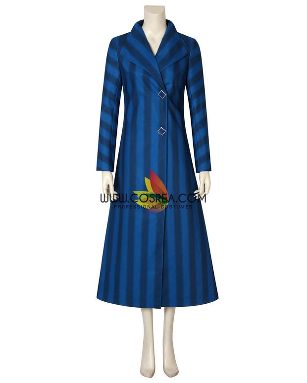 Mary Poppins Returns Navy Blue Uniformed Cosplay Costume
