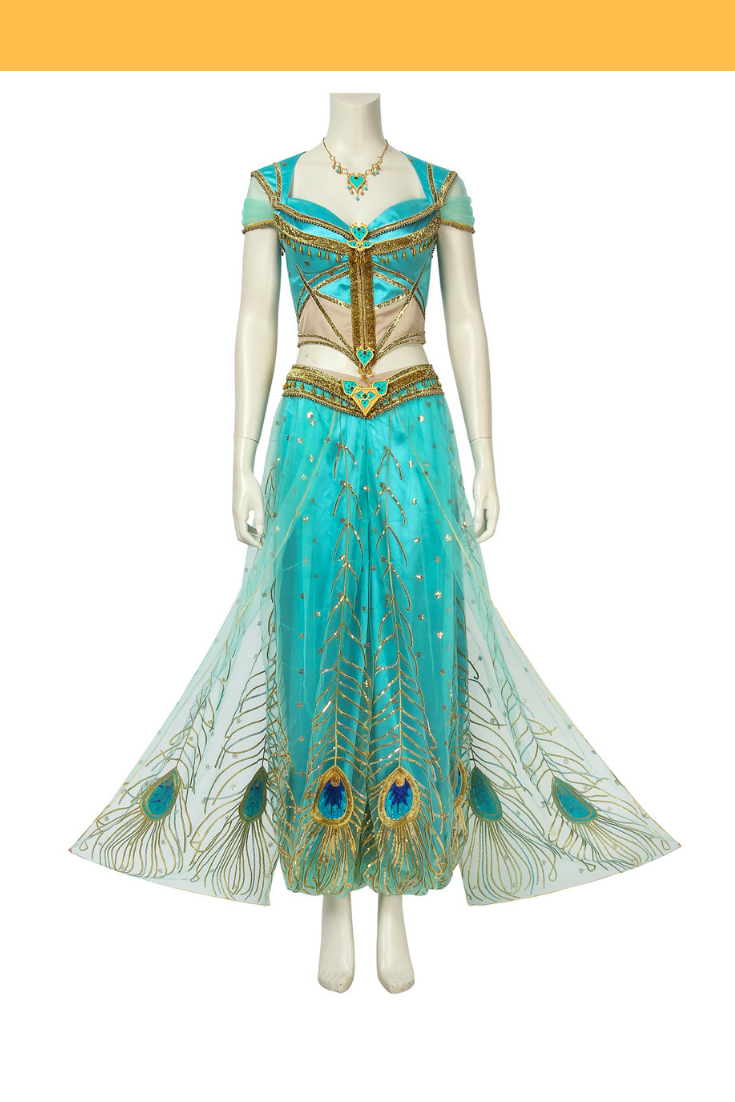 disney jasmine princess dress Princess Jasmine Complete Live Action Movie Cosplay Costume