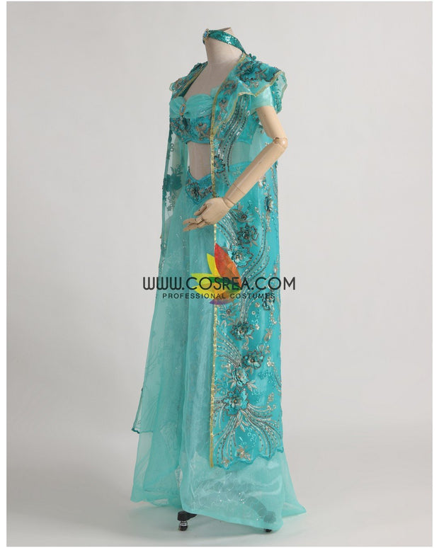 Cosrea Disney No Option Princess Jasmine Embroidered Costume With Matching Cape