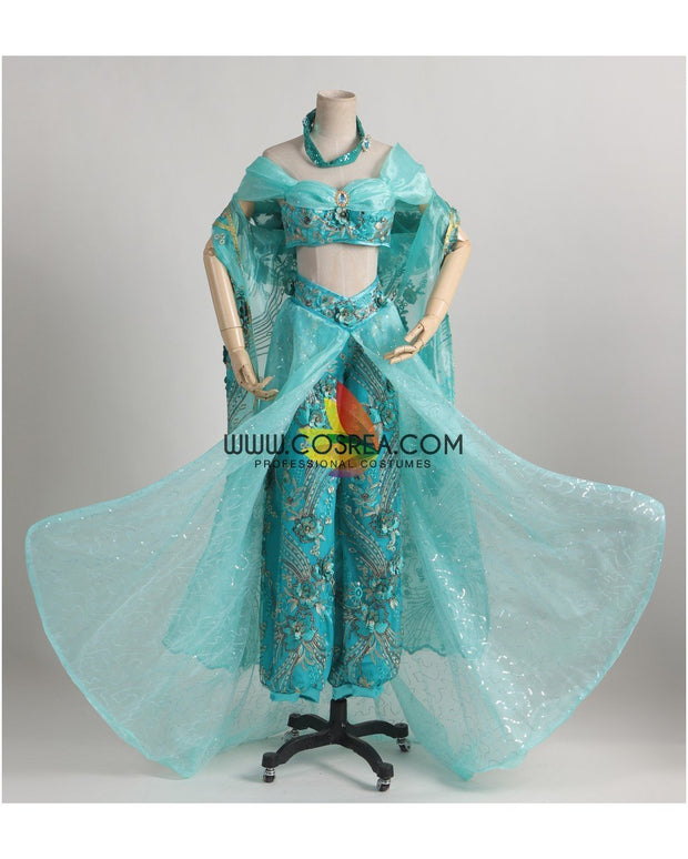 Cosrea Disney No Option Princess Jasmine Embroidered Costume With Matching Cape