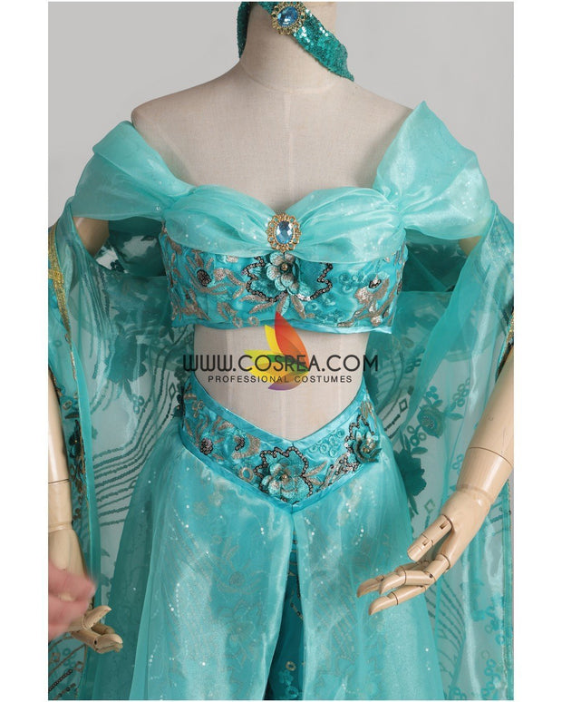 Cosrea Disney No Option Princess Jasmine Embroidered Costume With Matching Cape