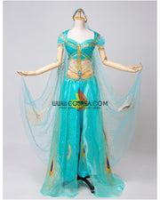Princess Jasmine Embroidered Live Action Movie  Cosplay Costume