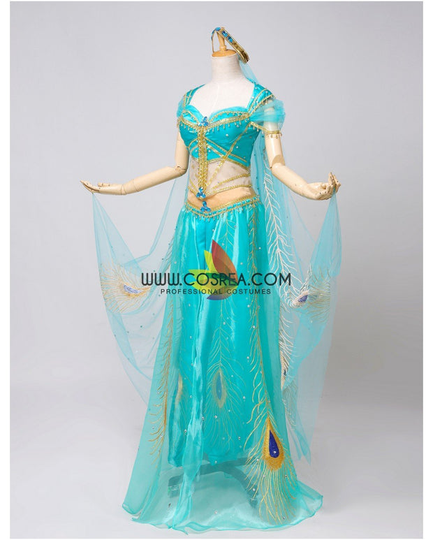 Princess Jasmine Embroidered Live Action Movie  Cosplay Costume