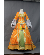 Princess Jasmine Orange Brocade Cosplay Costume