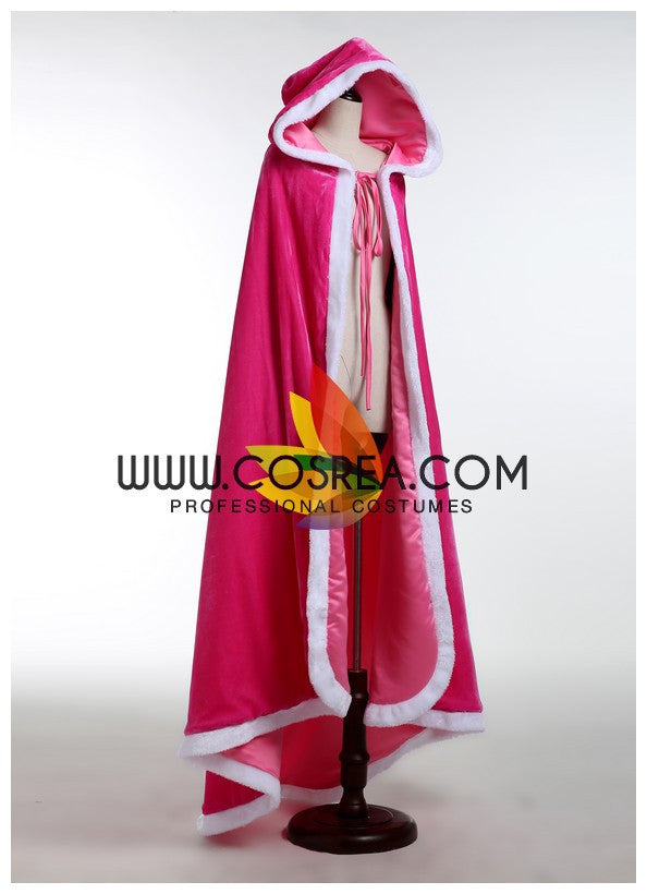 Cosrea Disney No Option Sleeping Beauty Aurora Classic Pink Velvet Cape