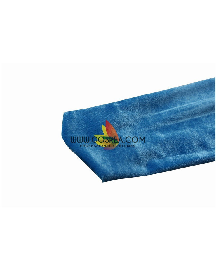 Princess Aurora In Blue With Velvet Sleeves Sleeping Beauty Cosplay Costume