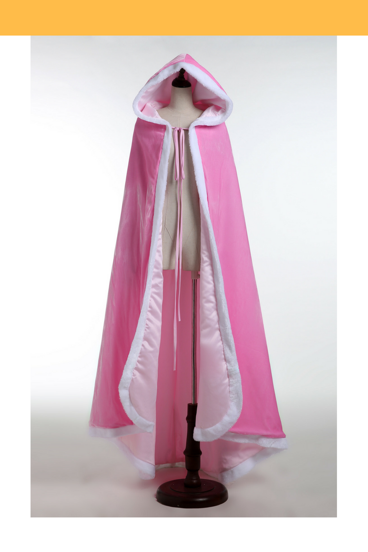Cosrea Disney No Option Sleeping Beauty Aurora Light Pink Velvet Cape
