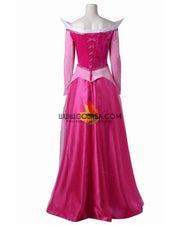 Princess Aurora With Velvet Sleeves Sleeping Beauty Cosplay Costume