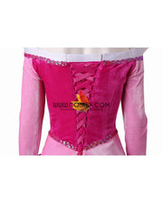 Princess Aurora With Velvet Sleeves Sleeping Beauty Cosplay Costume