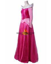 Princess Aurora With Velvet Sleeves Sleeping Beauty Cosplay Costume